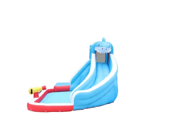 ⁦מתקן מתנפח פארק מים הכריש הענק | מקט 63114 | מתקן רטוב | JUMPER ISRAEL | המגן⁩ – תמונה ⁦4⁩