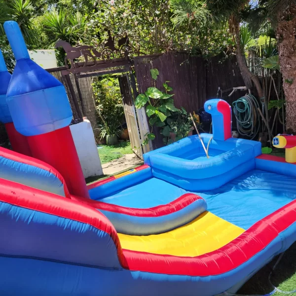 ⁦מתקן קפיצה מתנפח בינוני עם מים | W5027 | הארמון | Jumpy Jump | משטח קפיצה+מגלשה+שיכשוכית | המגן⁩ – תמונה ⁦6⁩
