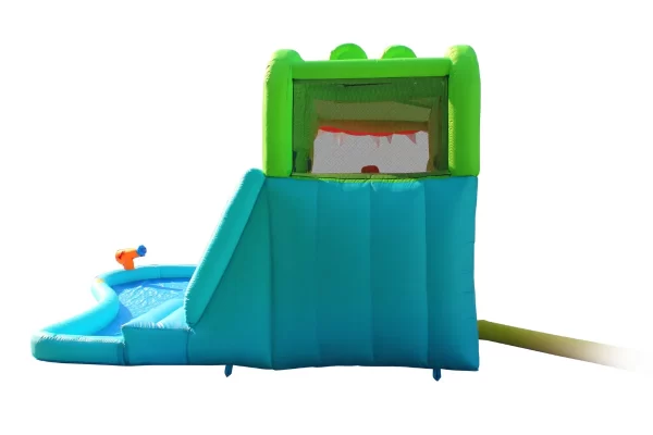 ⁦מתקן מים מתנפח הקרוקודיל הגדול עם מגלשת מים| מקט 9671 | Happy Hop| המגן⁩ – תמונה ⁦3⁩