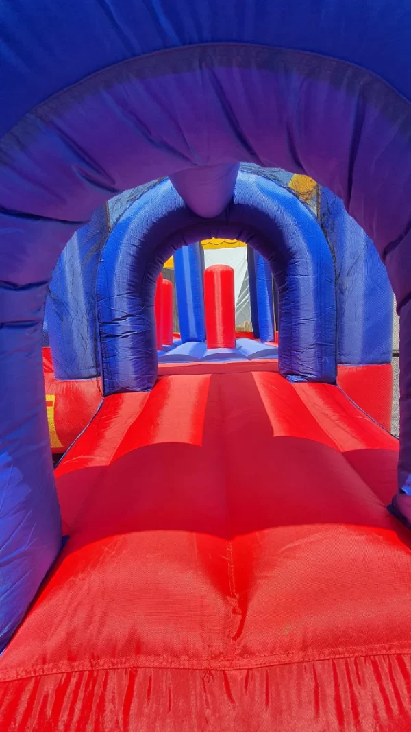 ⁦מתקן קפיצה מתנפח גדול | D4848 | פארק שעשועים | Jumpy Jump | מגלשה+משטח קפיצה+מנהרה+אתגרון | המגן⁩ – תמונה ⁦7⁩