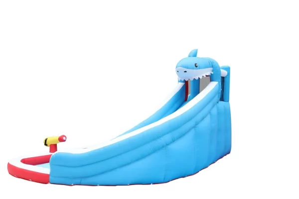 ⁦מתקן מתנפח פארק מים הכריש הענק | מקט 63114 | מתקן רטוב | JUMPER ISRAEL | המגן⁩ – תמונה ⁦3⁩