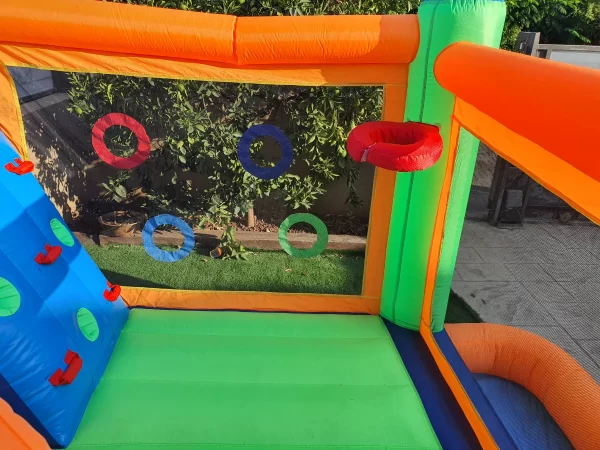 ⁦מתקן קפיצה מתנפח עם מים גדול|W4034|המקפצה הרטובה|Jumpy Jump|מגלשה+משטח קפיצה+שכשוכית | המגן⁩ – תמונה ⁦3⁩