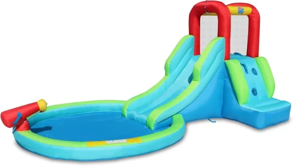 ⁦מתקן מים מתנפח כריש פאן זון | מקט 9675 | Happy Hop| המגן⁩ – תמונה ⁦4⁩