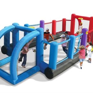 9072 מתקן מתנפח מגרש כדורגל כדורסל וכדורעף - happy hop - המגן