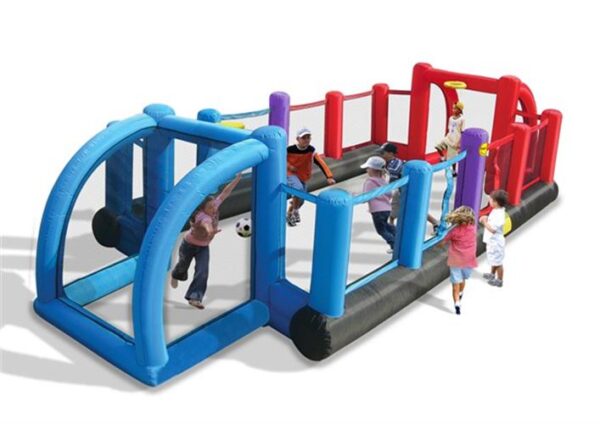 9072 מתקן מתנפח מגרש כדורגל כדורסל וכדורעף - happy hop - המגן