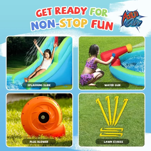 ⁦מתקן מים מתנפח עם מגלשת מים| מקט 9452| Happy Hop| המגן⁩ – תמונה ⁦6⁩