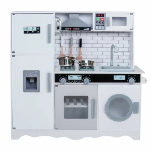 מטבח אלקטרוני אביגיל לבן מעץ לילדים | מק"ט W10C513F | בית העץ | המגן
